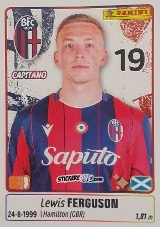 Sticker Lewis Ferguson - Calciatori 2025-2026 n. 77 - Panini