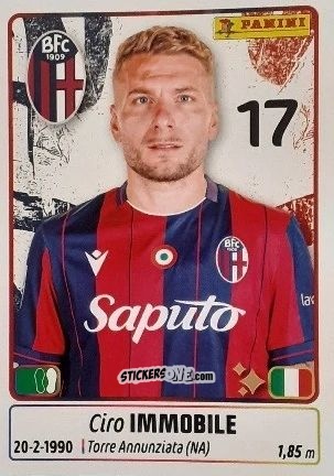 Figurina Ciro Immobile - Calciatori 2025-2026 n. 86 - Panini