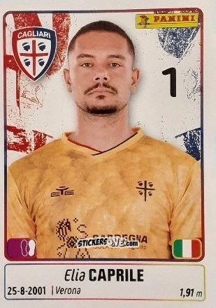 Sticker Elia Caprile - Calciatori 2025-2026 n. 89 - Panini