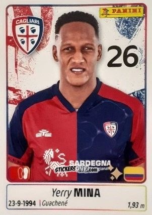 Sticker Yerry Mina - Calciatori 2025-2026 n. 91 - Panini