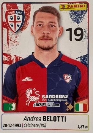 Figurina Andrea Belotti - Calciatori 2025-2026 n. 108 - Panini