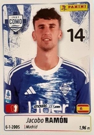 Sticker Jacobo Ramon - Calciatori 2025-2026 n. 116 - Panini
