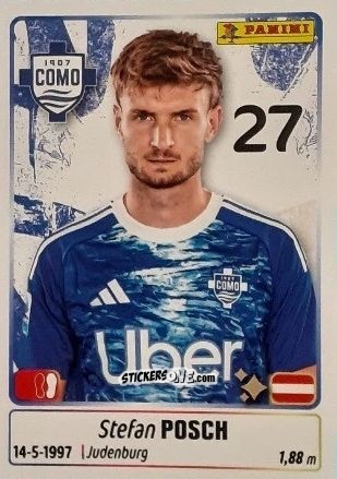 Sticker Stefan Posch - Calciatori 2025-2026 n. 119 - Panini