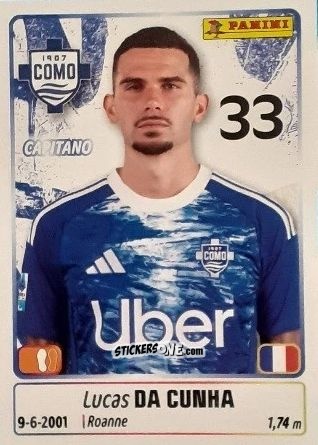 Sticker Lucas da Cunha - Calciatori 2025-2026 n. 120 - Panini