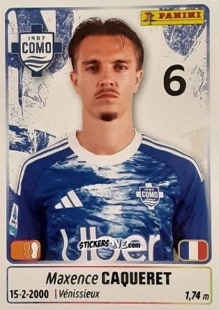 Sticker Maxence Caqueret - Calciatori 2025-2026 n. 122 - Panini