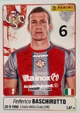 Sticker Federico Baschirotto - Calciatori 2025-2026 n. 136 - Panini
