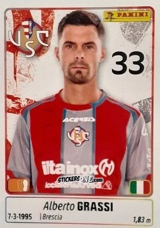 Cromo Alberto Grassi - Calciatori 2025-2026 n. 141 - Panini