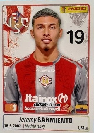 Sticker Jeremy Sarmiento - Calciatori 2025-2026 n. 143 - Panini
