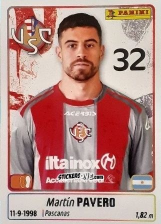 Cromo Martin Payero - Calciatori 2025-2026 n. 146 - Panini