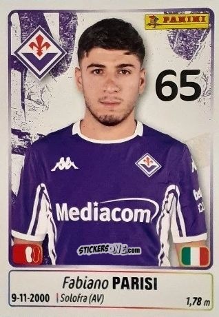 Sticker Fabiano Parisi - Calciatori 2025-2026 n. 162 - Panini