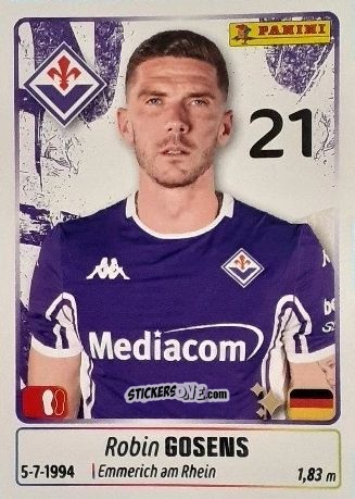 Sticker Robin Gosens - Calciatori 2025-2026 n. 165 - Panini