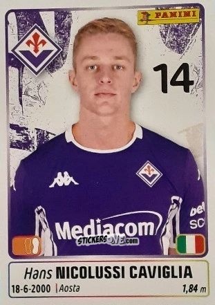 Sticker Nicolussi Caviglia - Calciatori 2025-2026 n. 169 - Panini