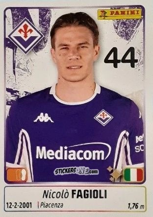 Sticker Nicolo' Fagioli - Calciatori 2025-2026 n. 170 - Panini