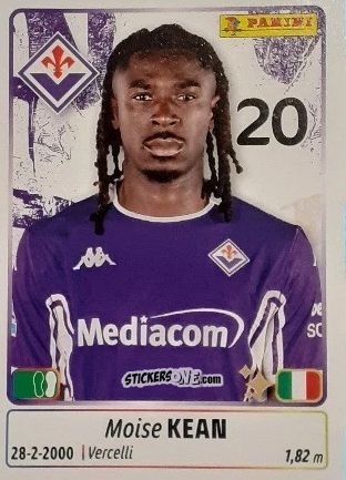 Figurina Moise Kean - Calciatori 2025-2026 n. 172 - Panini