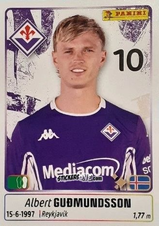 Cromo Albert Gudmundsson - Calciatori 2025-2026 n. 174 - Panini