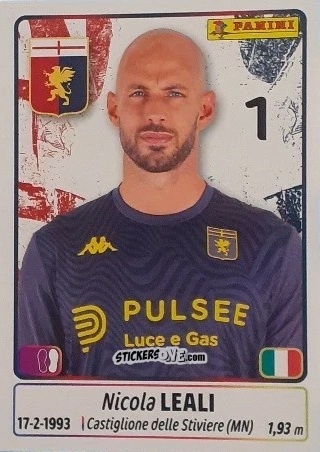 Sticker Nicola Leali - Calciatori 2025-2026 n. 177 - Panini
