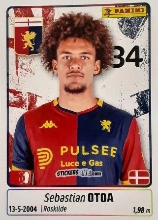 Sticker Sebastian Otoa - Calciatori 2025-2026 n. 185 - Panini