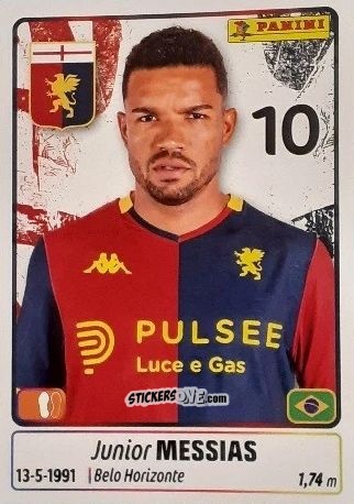 Cromo Junior Messias - Calciatori 2025-2026 n. 190 - Panini