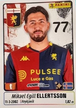 Sticker Mikael Egill Ellertsson - Calciatori 2025-2026 n. 192 - Panini