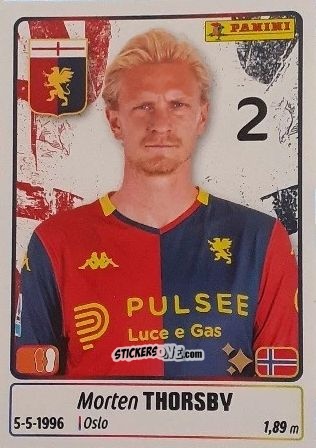 Sticker Morten Thorsby - Calciatori 2025-2026 n. 193 - Panini