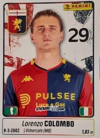 Sticker Lorenzo Colombo - Calciatori 2025-2026 n. 195 - Panini