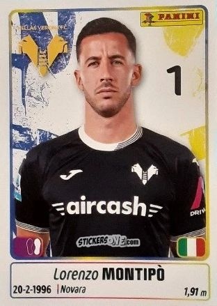 Sticker Lorenzo Montipo' - Calciatori 2025-2026 n. 199 - Panini
