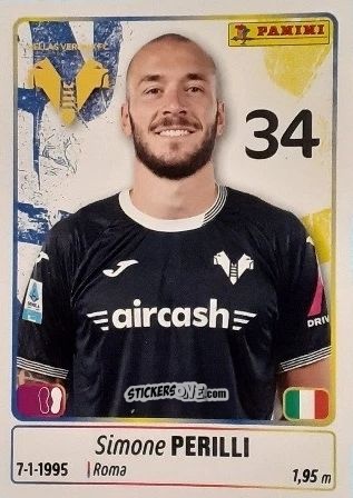 Sticker Simone Perilli - Calciatori 2025-2026 n. 200 - Panini