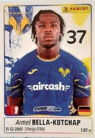 Sticker Bella-Kotchap - Calciatori 2025-2026 n. 204 - Panini