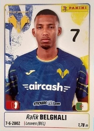 Sticker Rafik Belghali - Calciatori 2025-2026 n. 205 - Panini