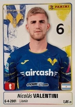 Sticker Nicolas Valentini - Calciatori 2025-2026 n. 207 - Panini
