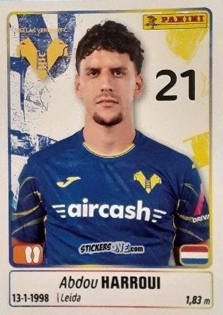 Sticker Abdou Harroui - Calciatori 2025-2026 n. 211 - Panini