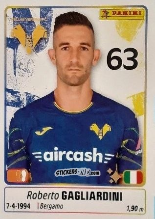 Sticker Roberto Gagliardini - Calciatori 2025-2026 n. 212 - Panini