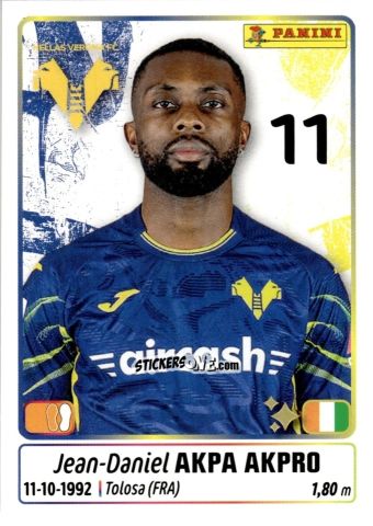 Sticker Akpa Akpro - Calciatori 2025-2026 n. 214 - Panini