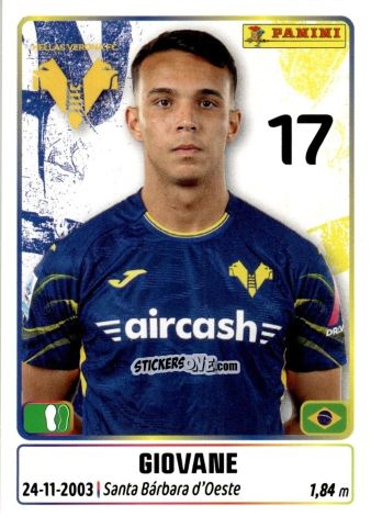Sticker Giovane - Calciatori 2025-2026 n. 218 - Panini