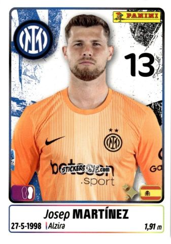 Cromo Josep Martinez - Calciatori 2025-2026 n. 222 - Panini