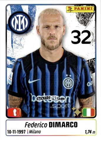 Sticker Federico Dimarco - Calciatori 2025-2026 n. 228 - Panini
