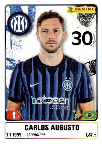 Figurina Carlos Augusto - Calciatori 2025-2026 n. 229 - Panini
