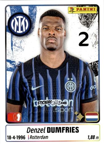Sticker Denzel Dumfries - Calciatori 2025-2026 n. 230 - Panini