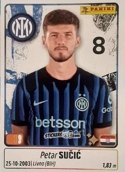 Cromo Petar Sucic - Calciatori 2025-2026 n. 232 - Panini