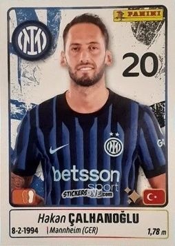 Figurina Hakan Calhanoglu - Calciatori 2025-2026 n. 234 - Panini