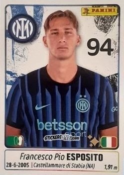 Figurina Francesco Pio Esposito - Calciatori 2025-2026 n. 237 - Panini