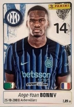 Figurina Ange-Yaon Bonny - Calciatori 2025-2026 n. 240 - Panini