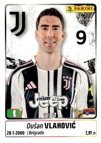 Figurina Dusan Vlahovic - Calciatori 2025-2026 n. 259 - Panini