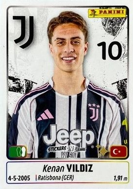 Cromo Kenan Yildiz - Calciatori 2025-2026 n. 260 - Panini