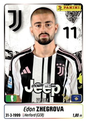 Figurina Edon Zhegrova - Calciatori 2025-2026 n. 262 - Panini