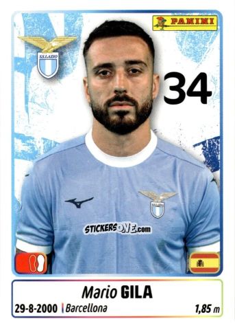 Sticker Mario Gila - Calciatori 2025-2026 n. 270 - Panini