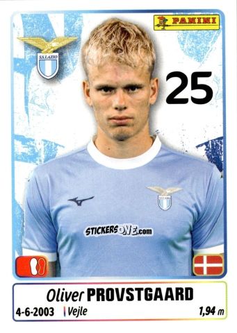 Sticker Oliver Provstgaard - Calciatori 2025-2026 n. 272 - Panini