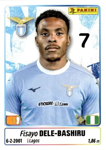 Figurina Fisayo Dele-Bashiru - Calciatori 2025-2026 n. 273 - Panini