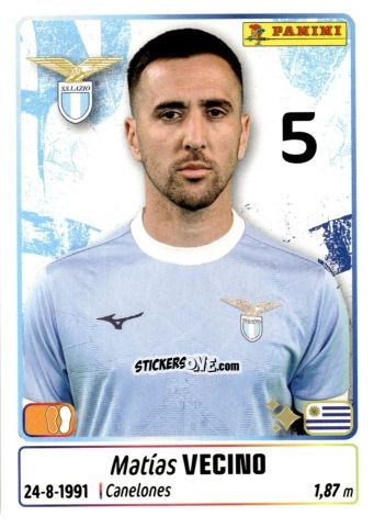 Sticker Matias Vecino - Calciatori 2025-2026 n. 276 - Panini