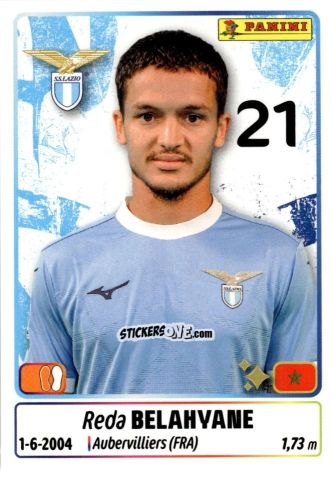 Cromo Reda Belahyane - Calciatori 2025-2026 n. 278 - Panini